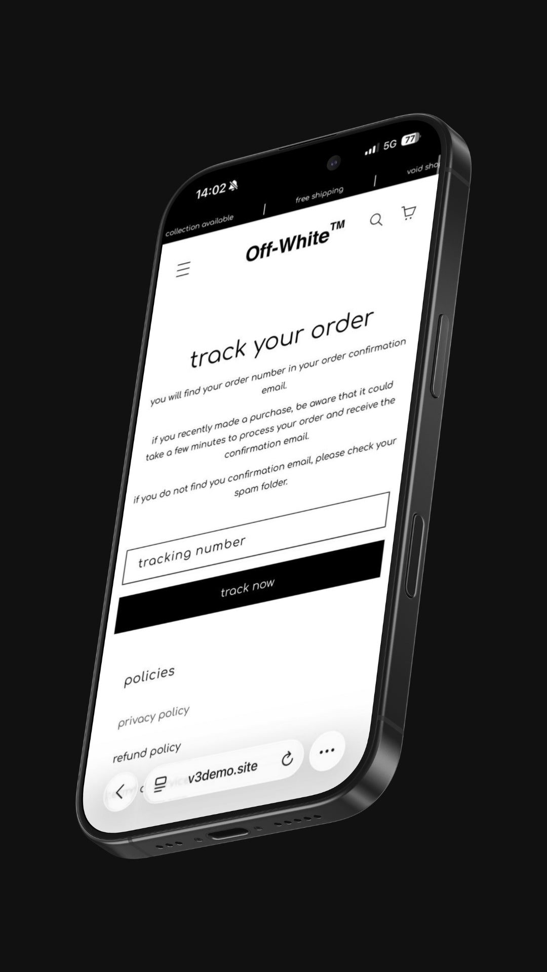 Theme preview - Mobile