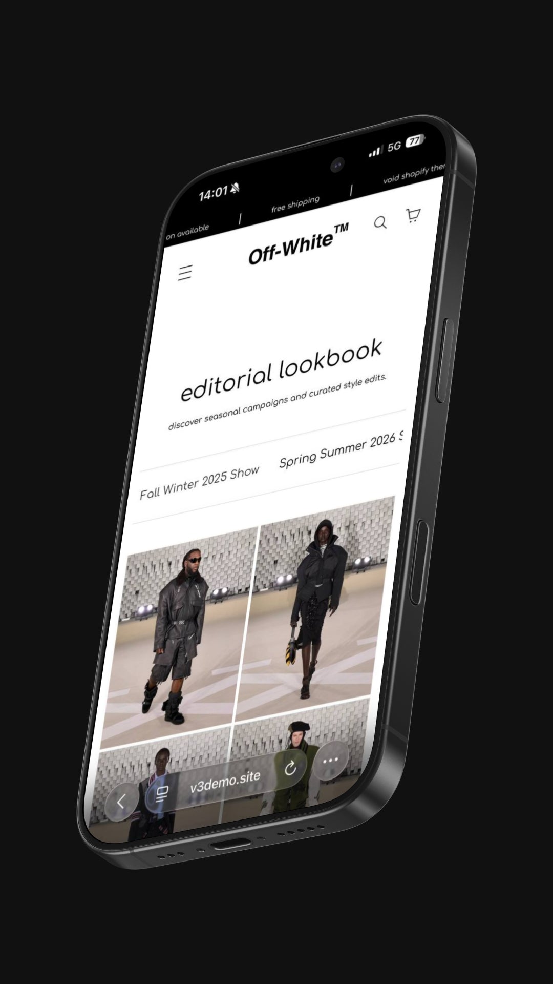 Theme preview - Mobile