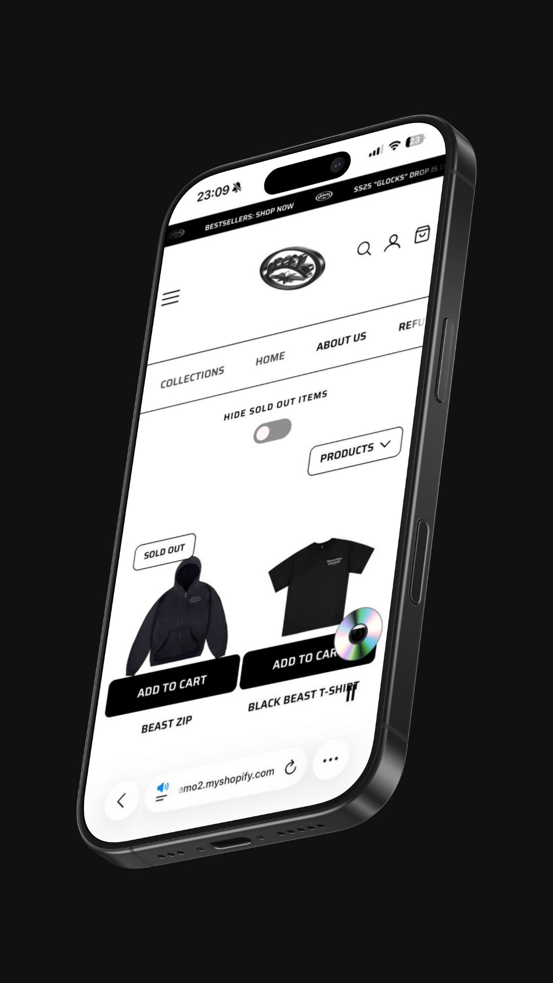 Theme preview - Mobile