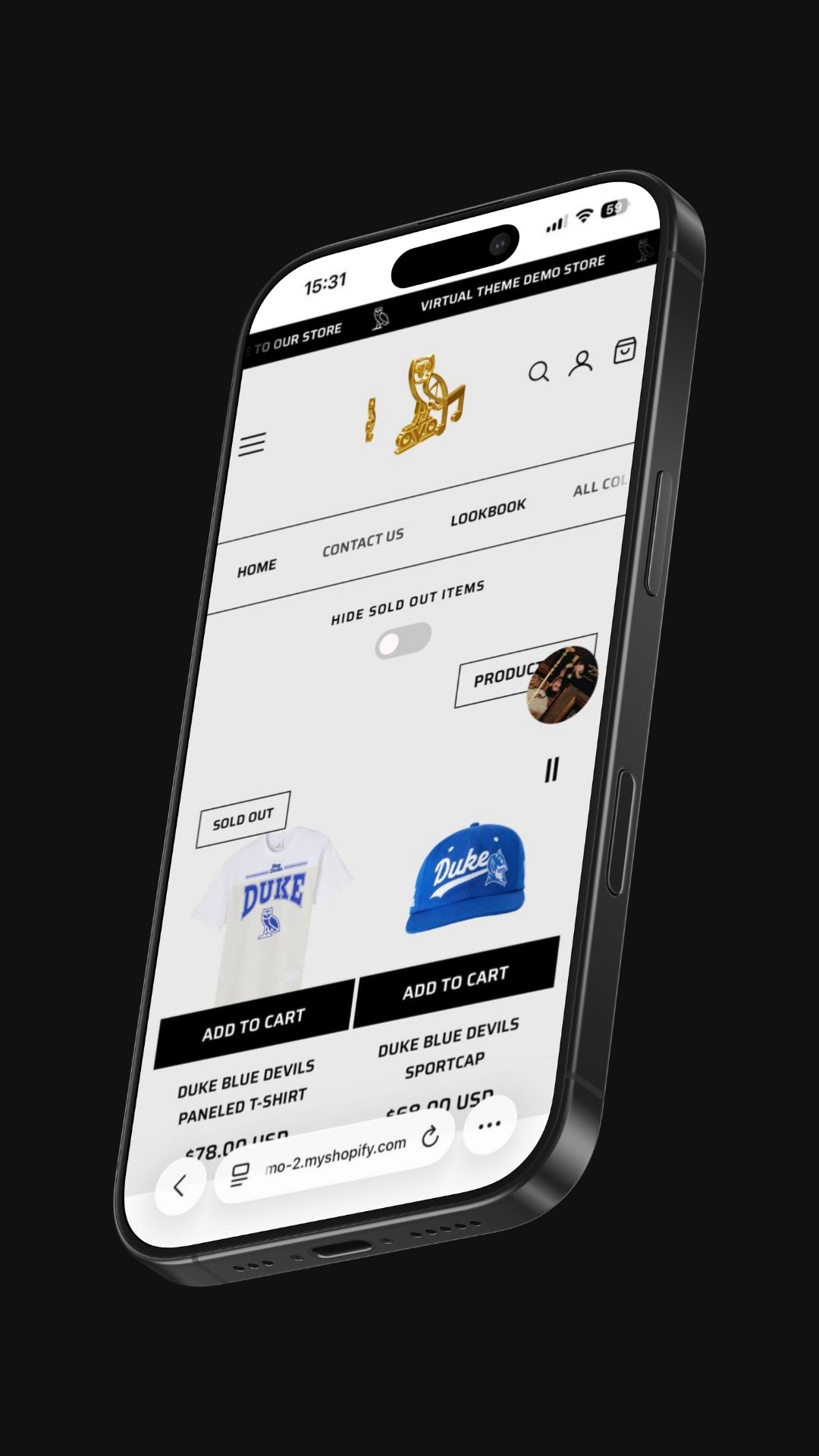 Theme preview - Mobile