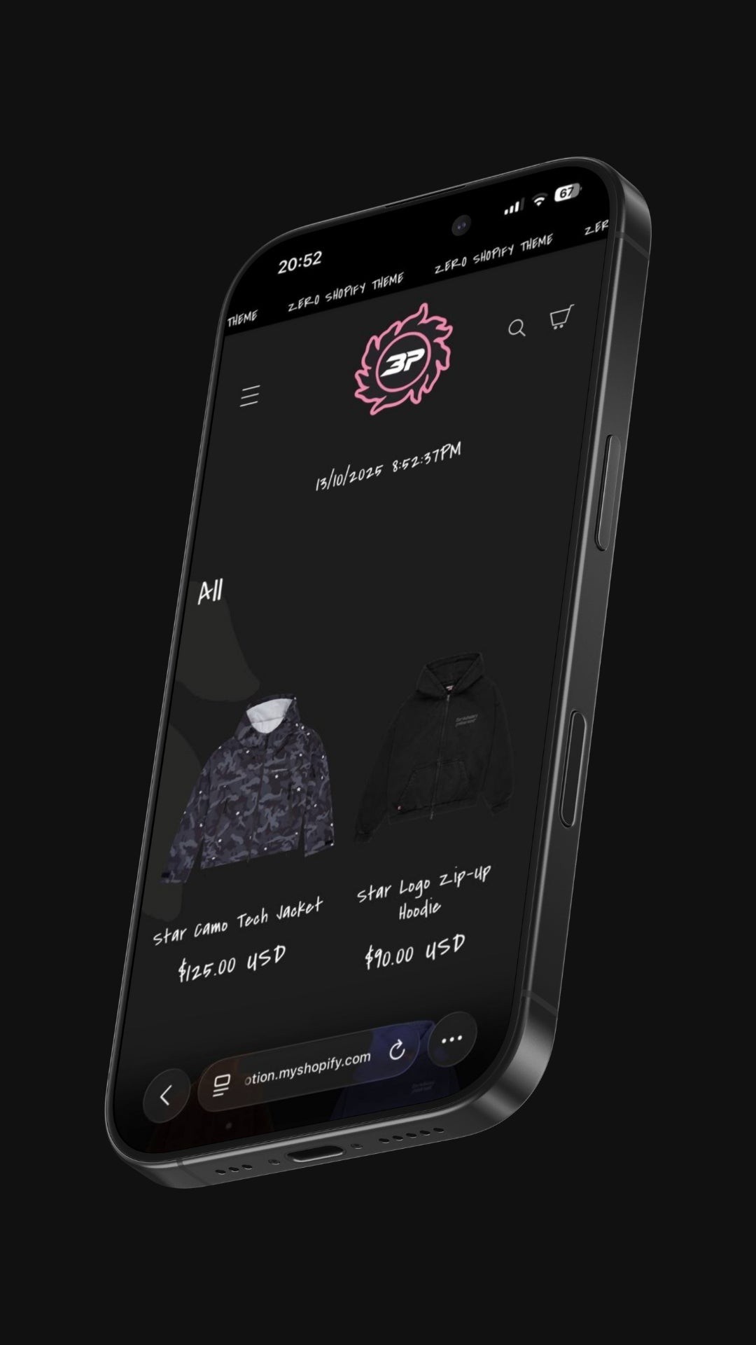 Theme preview - Mobile