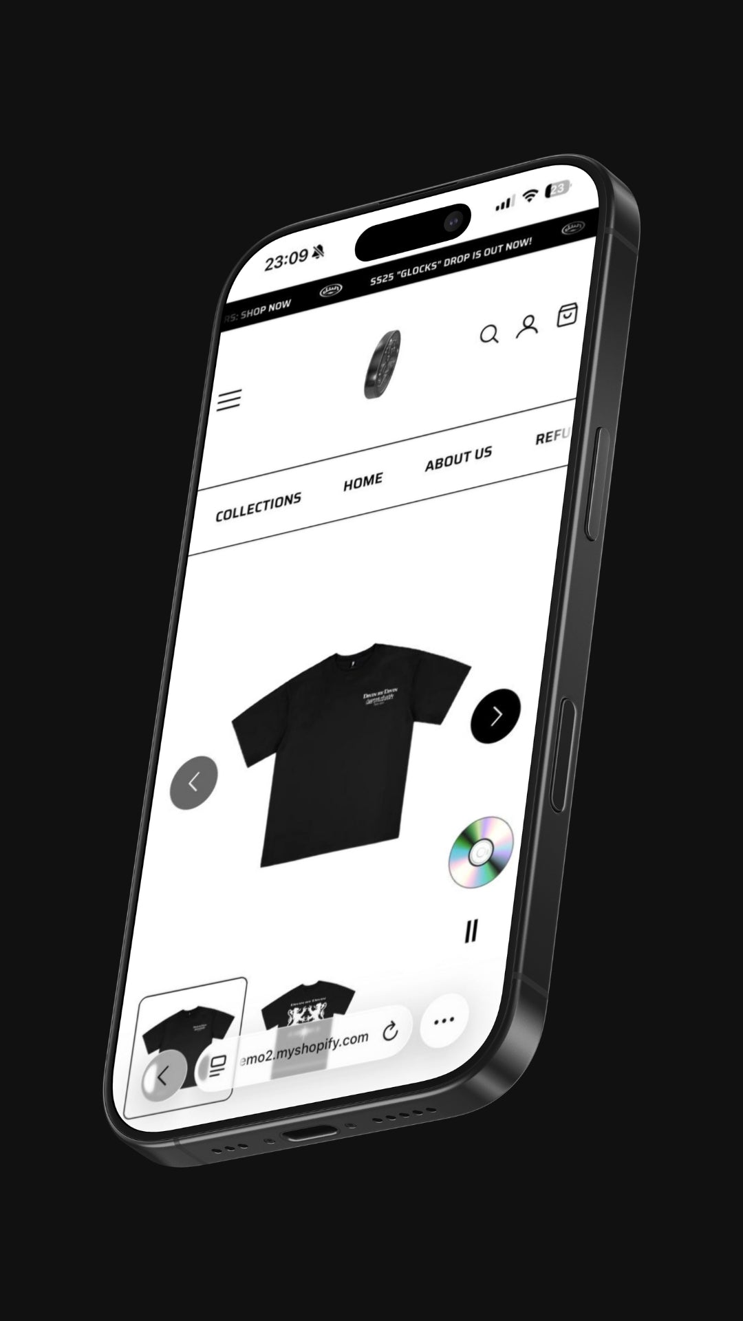 Theme preview - Mobile