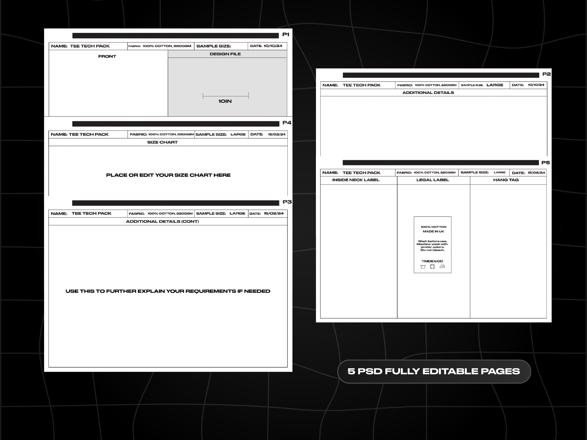 TECHPACK TEMPLATE