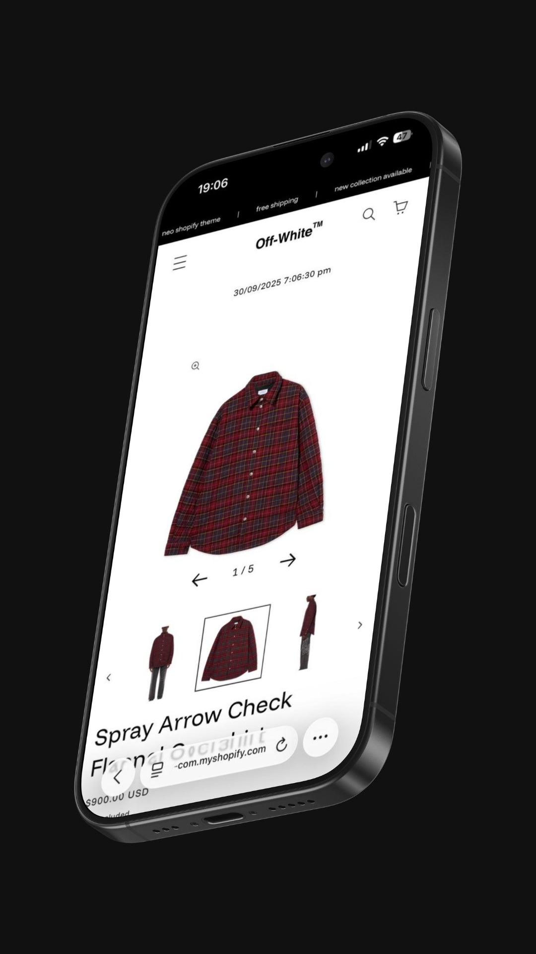 Theme preview - Mobile